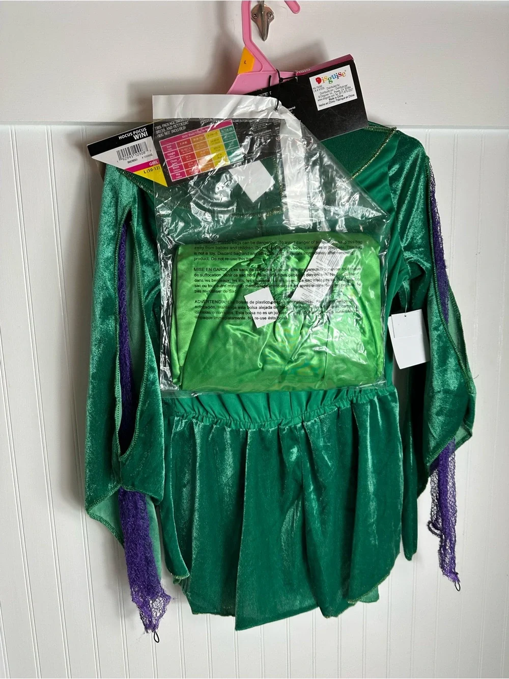 Hocus Pocus Winifred Green Girls Costume - L (10-12)